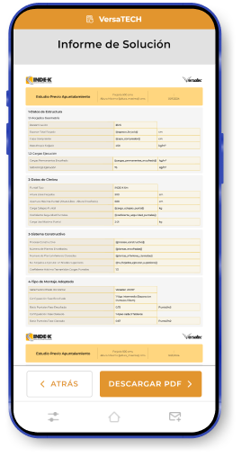 Generación de PDF desde la aplicación Inde-K Tools